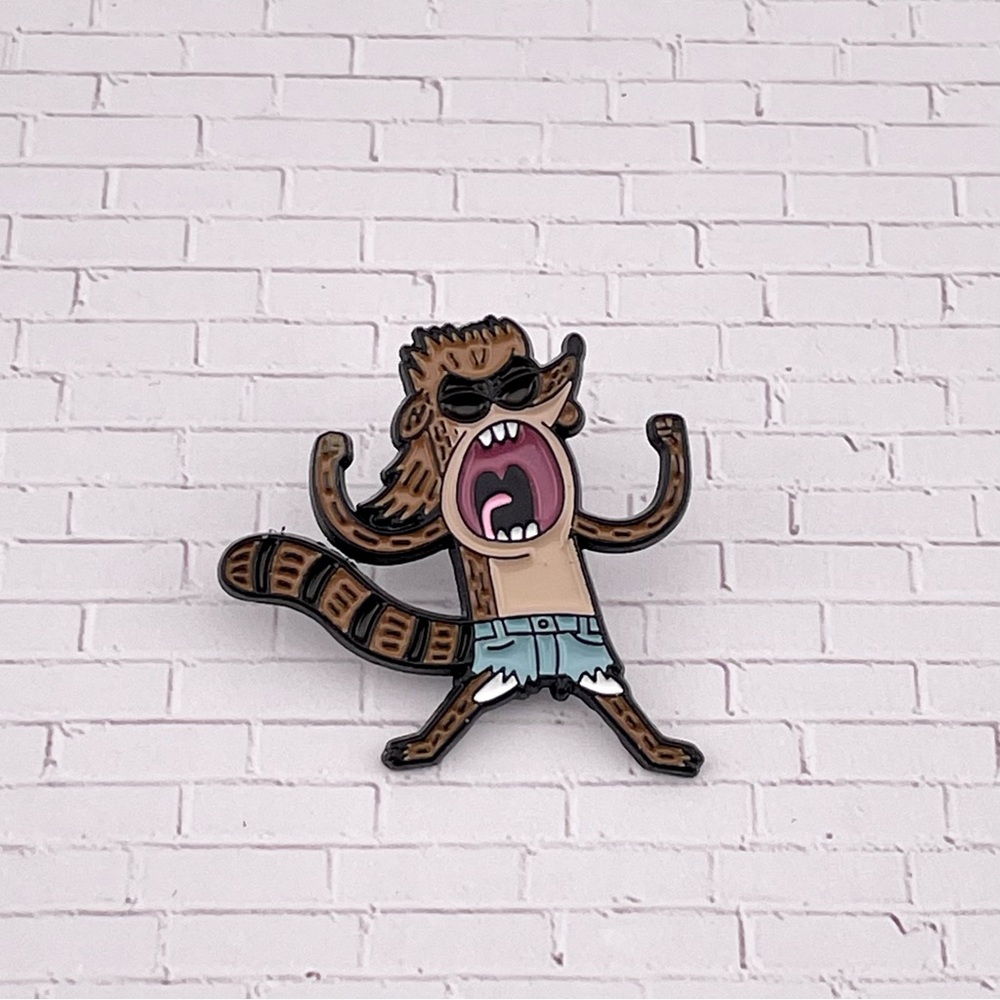 Regular Show Enamel Pin Rigby With A Mullet
